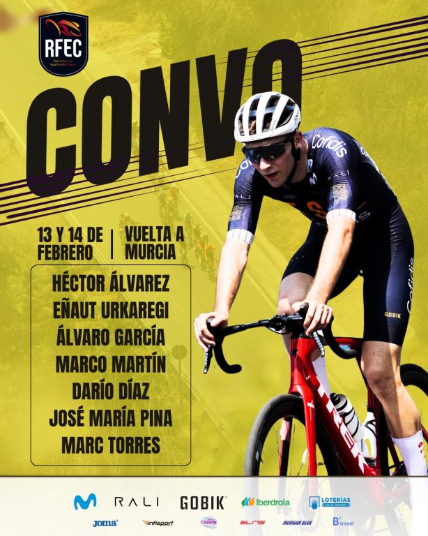 España anuncia la selección para la Vuelta a Murcia y la Clásica Jaén