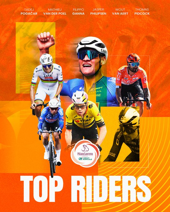 Milán-San Remo: el duelo entre Tadej Pogacar y Mathieu van der Poel