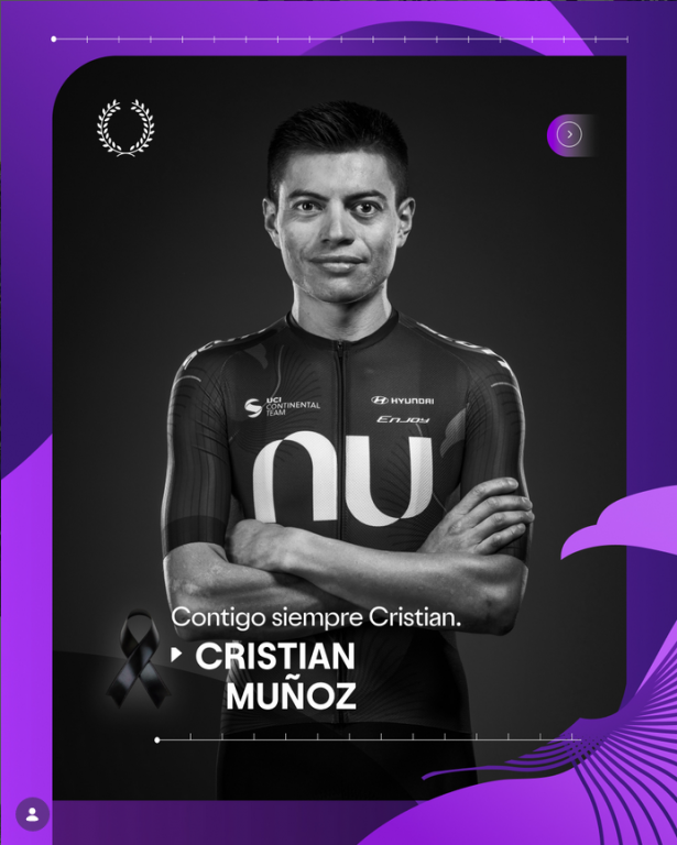 Fallece el ciclista Cristian Camilo Muñoz por culpa de las infecciones sufridas tras una caída