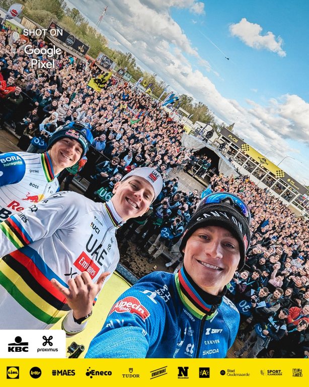 Tour de Flandes: Tadej Pogacar sigue venciendo gracias a la locura de sus rivales