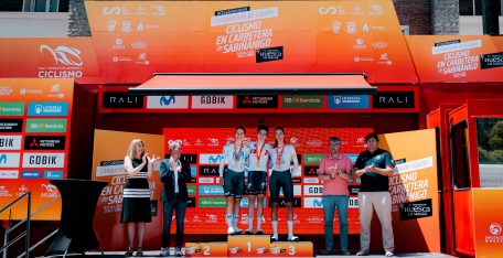 Mireia Benito y Alejandra Neira, las campeonas de España de contrarreloj