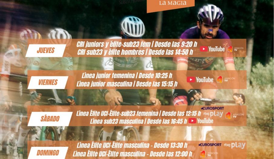 Programa completo de los campeonatos de España de carretera