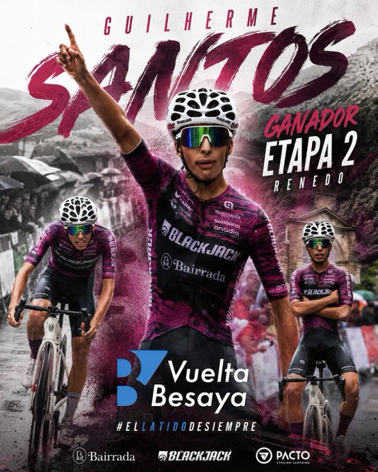 Etapa y liderato en la Vuelta al Besaya para el portugués Guilherme Santos