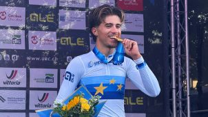 Alvaro Navas (omnium), brillante medalla de oro en el Europeo de pista