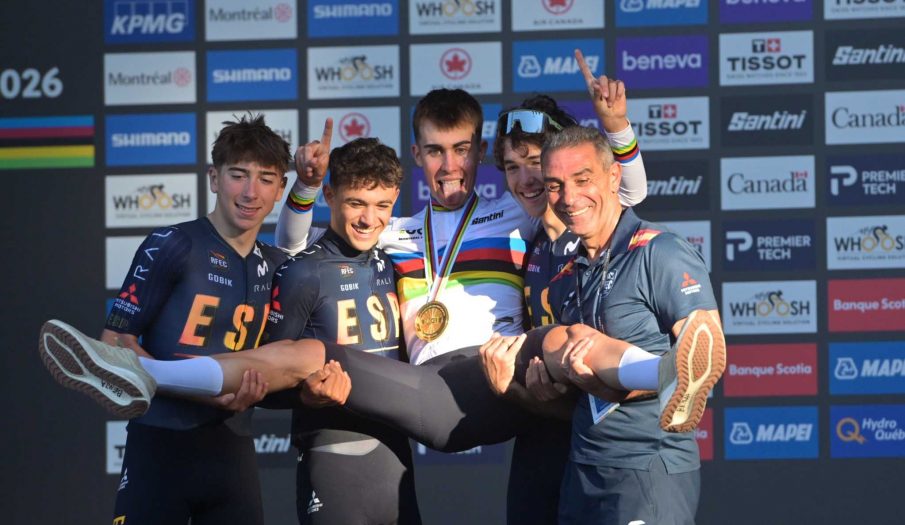 ¡¡¡Doblete: y Benjamín Noval también gana el oro en el Mundial júnior de fondo en carretera!!!